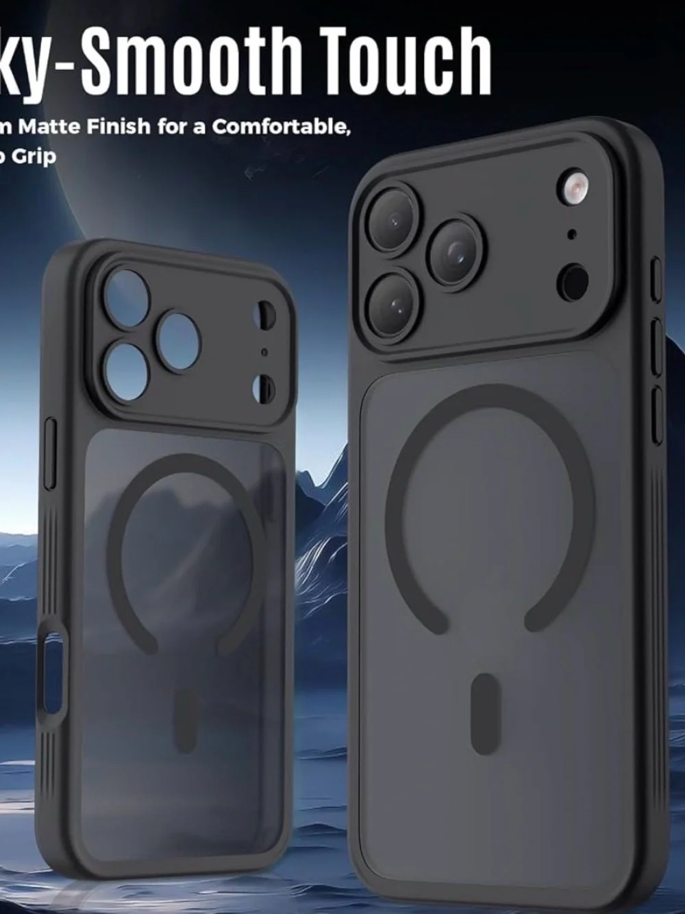 Magnetic Slim Case for iPhone 18 Pro Max / 17 Pro Max - Black